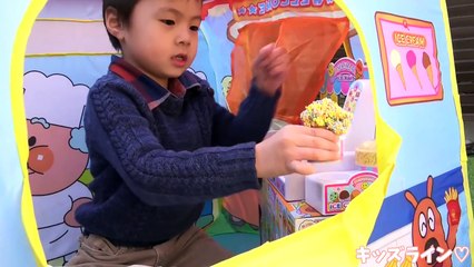 アンパンマン おもちゃ アイスクリーム屋さん ごっこ うんちアイス!? おうち Anpanman Ice cream shop Poo ice!? Toy