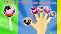 Peppa Pig Batman vs Superman Lollipop Finger Family \ Nursery Rhymes Lyrics and More