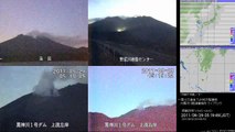 桜島ライブカメラ 2011-09-29 04時～08時 Volcano Sakurajima