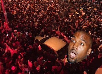 Kanye West Surprise Show Creates CHAOS!