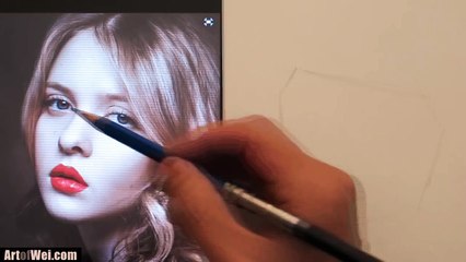 How to Draw a Pretty Face with Pencil | Magical Pencil | 3D Art