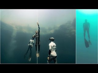 Freediver plunges 400 feet to set new world record