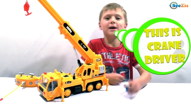 Crane toys. Video for kids - unboxing toys trucks. Construction Vehicles. Cars Toys Review Episode 5
