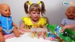 Кукла Беби Борн. Девочка Ника с куклами готовит мороженое. Видео для детей. Tiki Taki Nika
