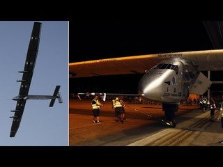 Fuel free plane resumes first around-the-world flight