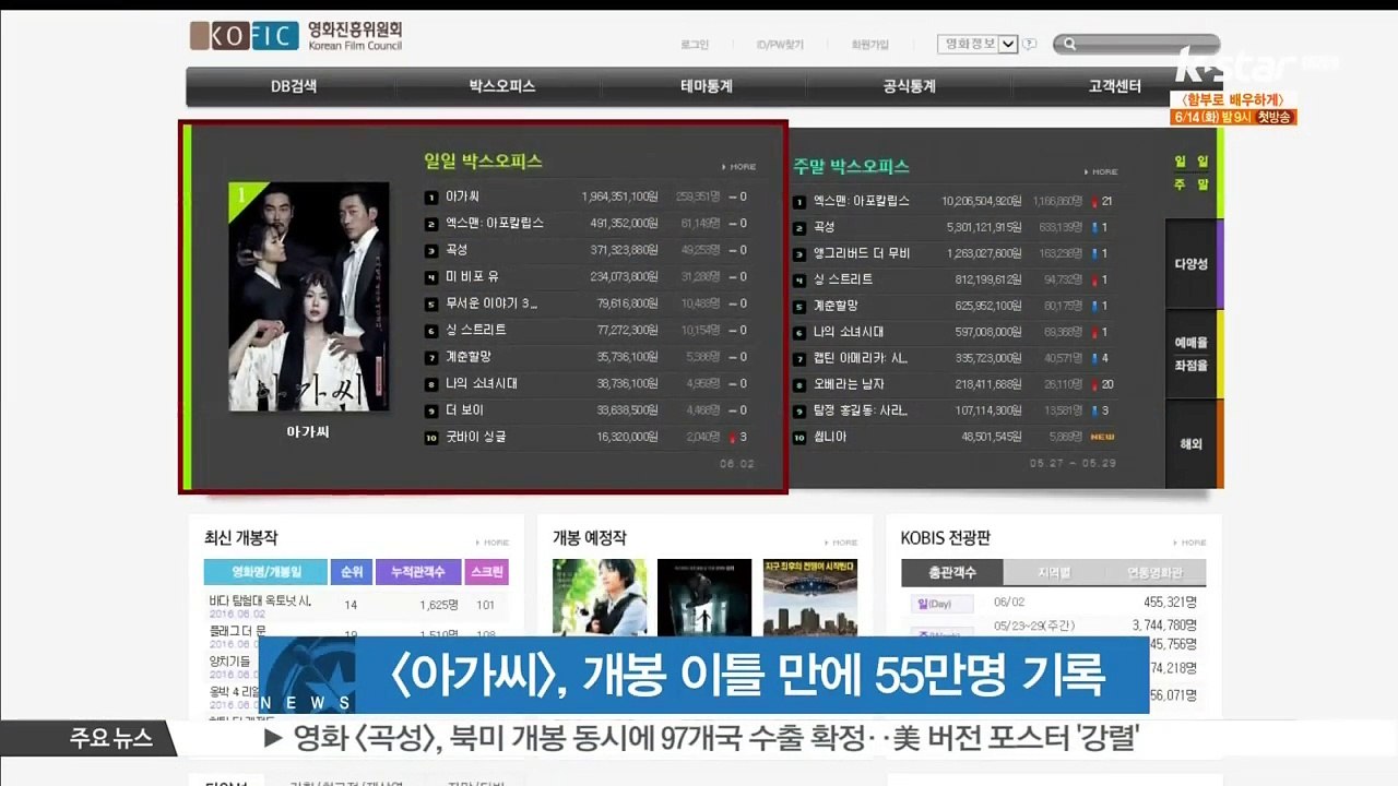 [아가씨], 개봉 이틀 만에 55만명 기록 '주말 접수 예고'