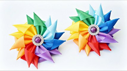 Flower kanzashi - Flower - Rainbow- Kanzashi