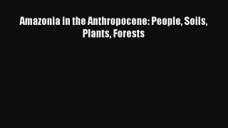 Read Amazonia in the Anthropocene: People Soils Plants Forests PDF Online