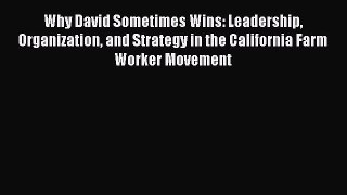 Read Why David Sometimes Wins: Leadership Organization and Strategy in the California Farm