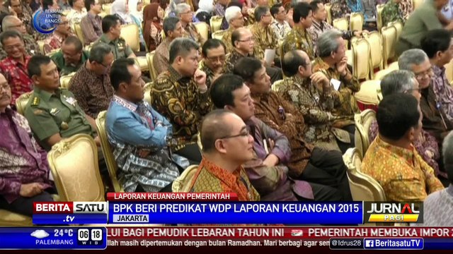 Presiden Terima Laporan BPK Terkait Keuangan Negara 2015