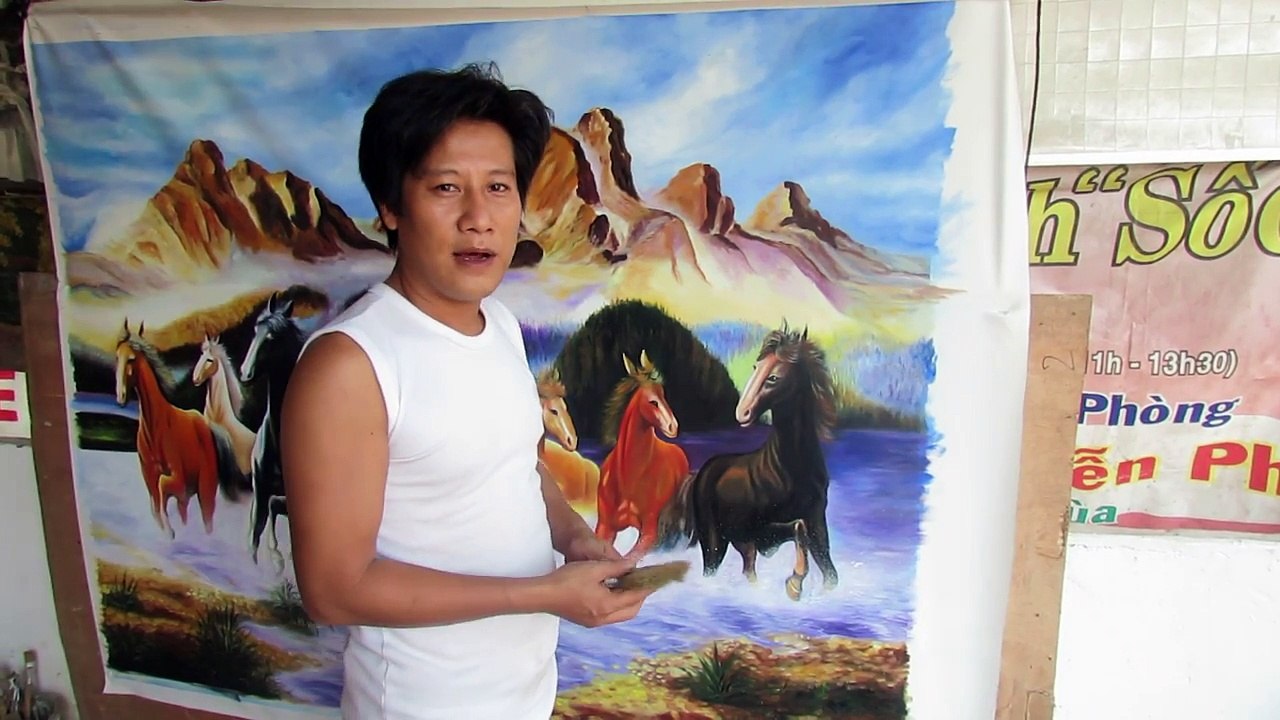 day ve tranh son dau ,hoa si NHU VAN DANG , DIEN THOAI 0979347 479