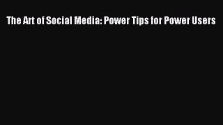 PDF The Art of Social Media: Power Tips for Power Users  EBook