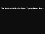 PDF The Art of Social Media: Power Tips for Power Users  EBook