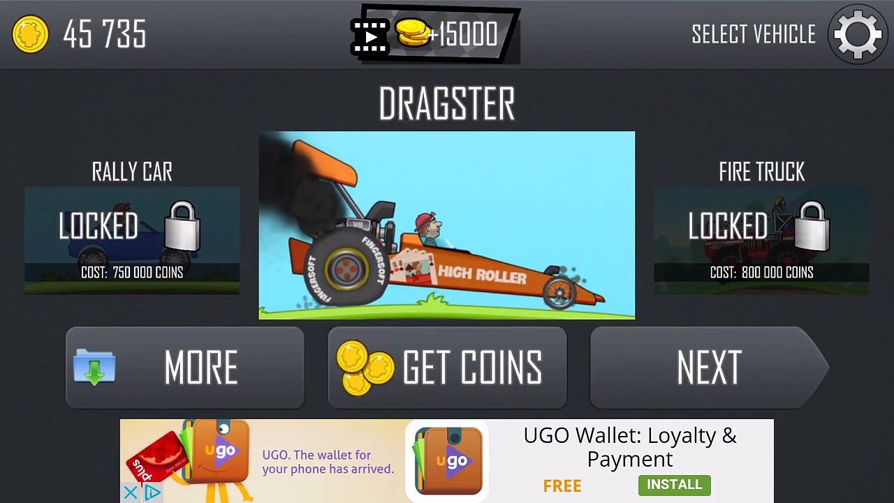 Hill Climb Racing | Highway | Dragster | 3424m