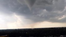 Dramatic Funnel Cloud Forms Over Hamburg, Germany