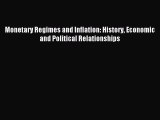 Read Monetary Regimes and Inflation: History Economic and Political Relationships Ebook Free