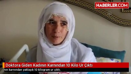 Doktora Giden Kadının Karnından 10 Kilo Ur Çıktı