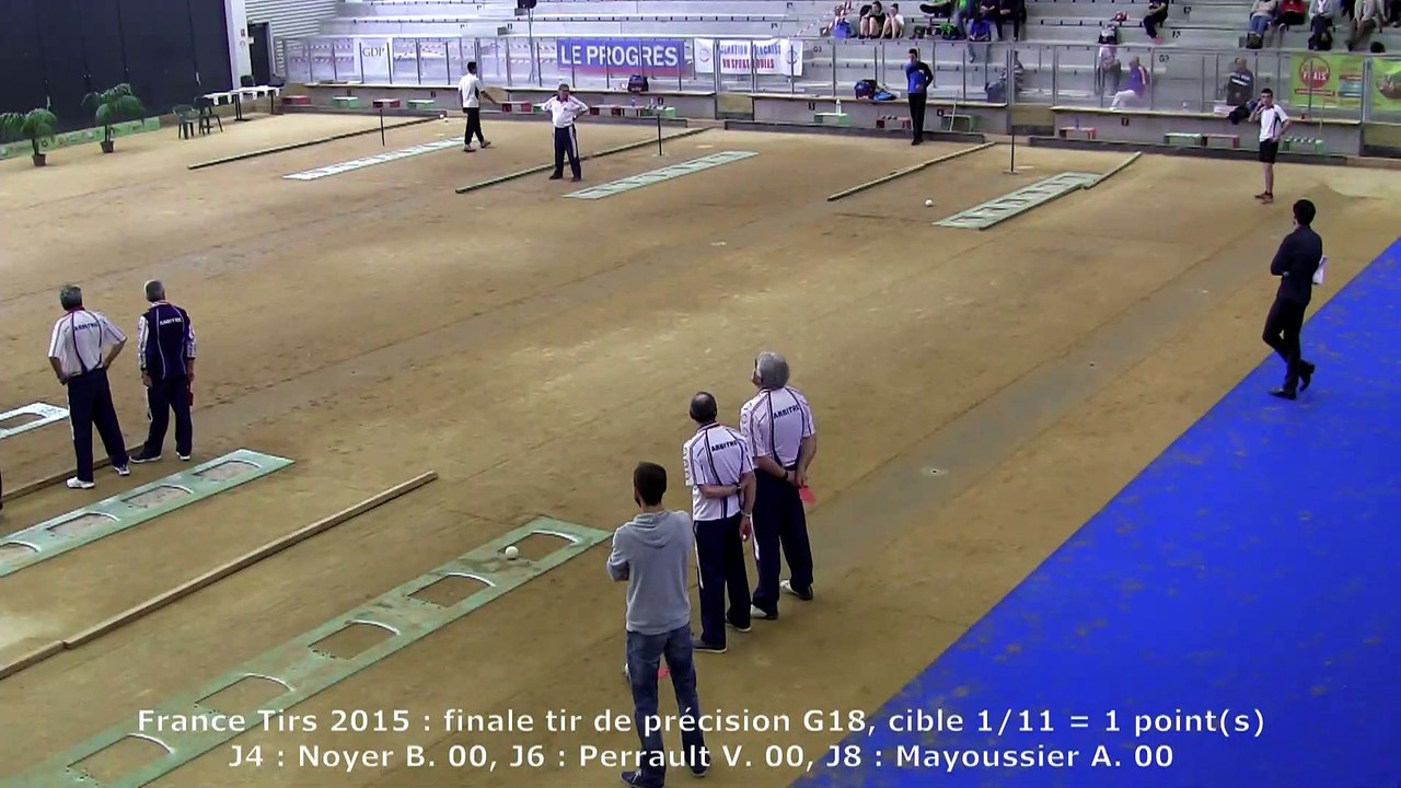 Finale tir de précision G18, France Tirs, Sport Boules, Dardilly 2015