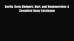 [PDF] Berlin Kern Rodgers Hart and Hammerstein: A Complete Song Catalogue Read Online
