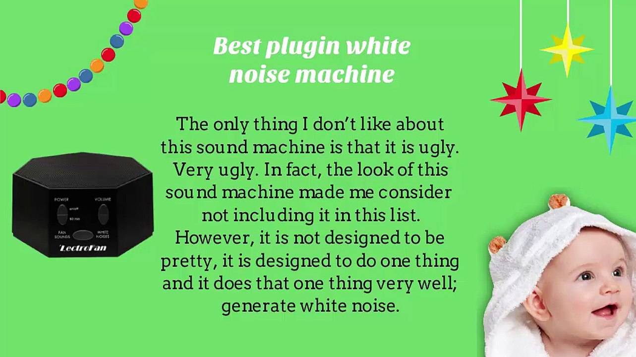 List of different White Noise Sound Machines for your baby