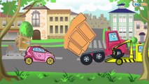 Tractor Pavlik in Cartoons for children. Construction Trucks - Bulldozer. Diggers & Cars for kids