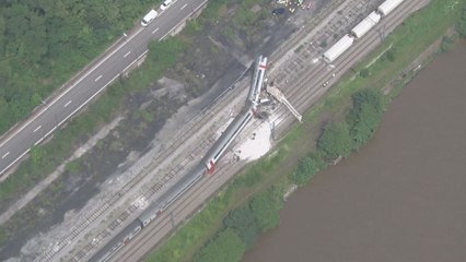 Accident ferroviaire à Saint-Georges-sur-Meuse: les images aériennes témoignent de la violence de la collision