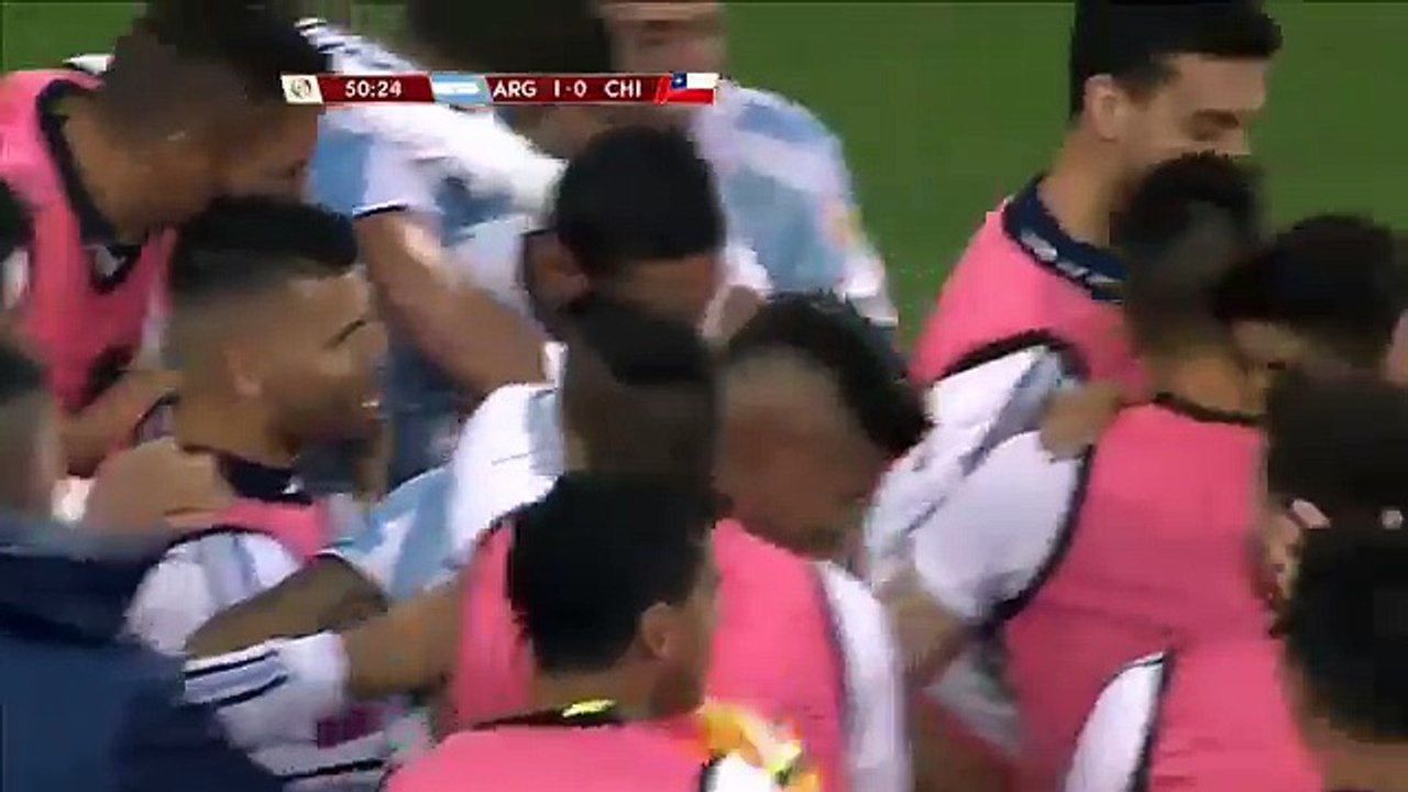 Argentina 2-1 Chile ALL Goals and Highlights Co...