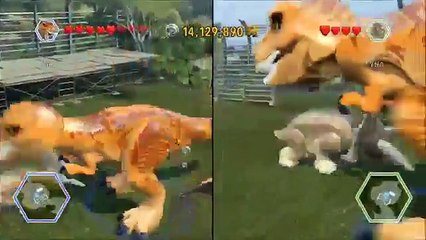 Lego jurassic world trex vs trike