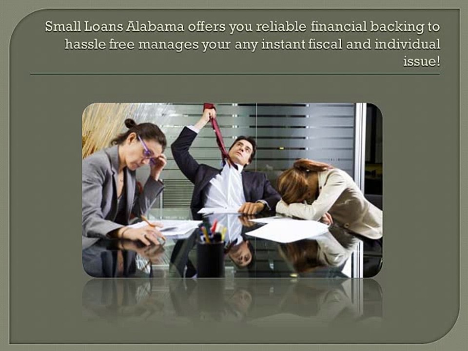 Small Loans Alabama Obtain No Effect of Financial Emergency