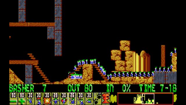 Lemmings [PC] - Level 29: Worra lorra Lemmings