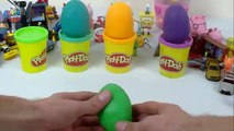 Play Doh Surprise Eggs   Home Vampire Minions Peppa Pig and Disney Frozen Olaf TOYS