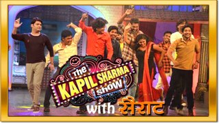 Sairat Team At The Kapil Sharma Show -  Rinku, Akash, Tanaji, Arbaz And Nagraj Manjule