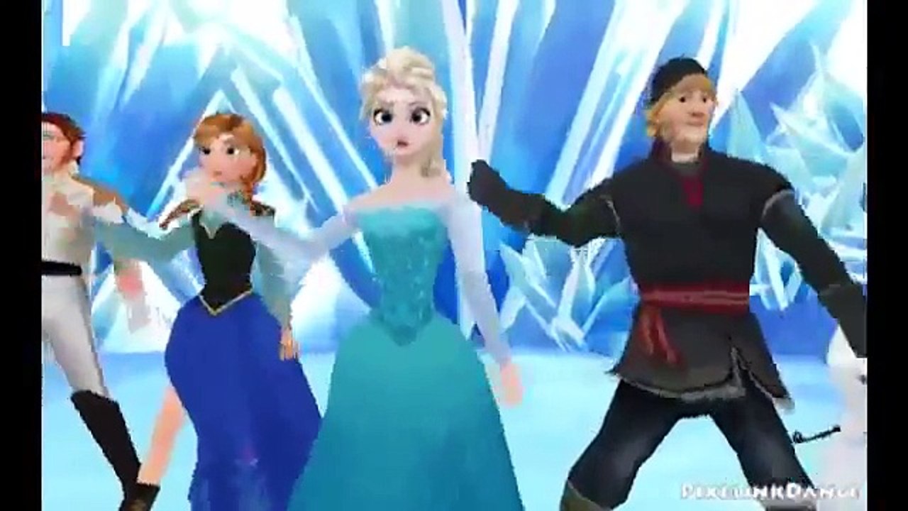 Frozen Gangnam Style [MMD] cartoon snippet