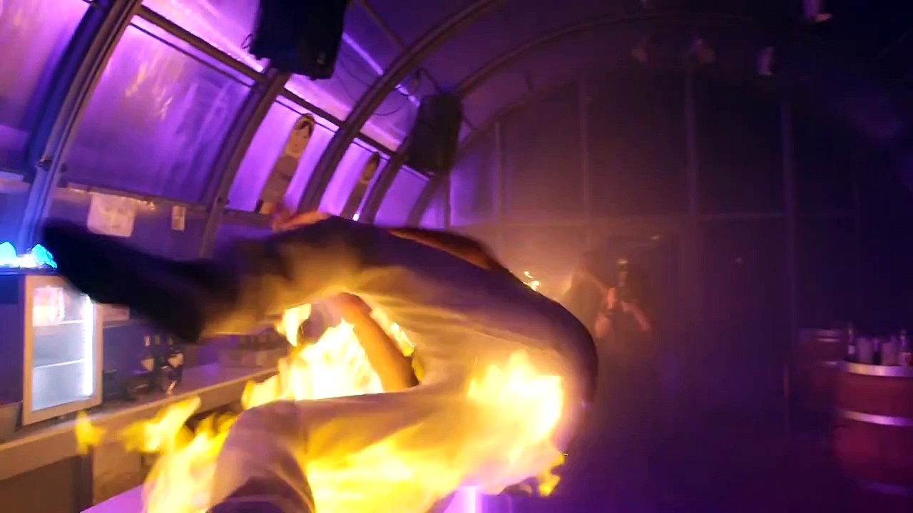 Bar Flaming Alcohol Stunt Goes TerriblyWrong