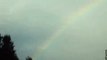 9-22-11 Double Rainbow with massive Chemtrails A Chem-Bow