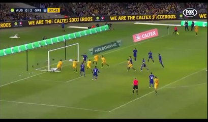 Trent Sainsbury Goal ~ Australia vs Grecce 1-2