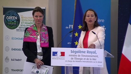 Green Tech verte: Ségolène Royal félicite les lauréats