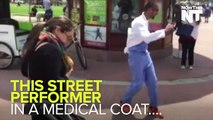 Twice a Week, this Doctor Dances in the Streets of Boston for Charity