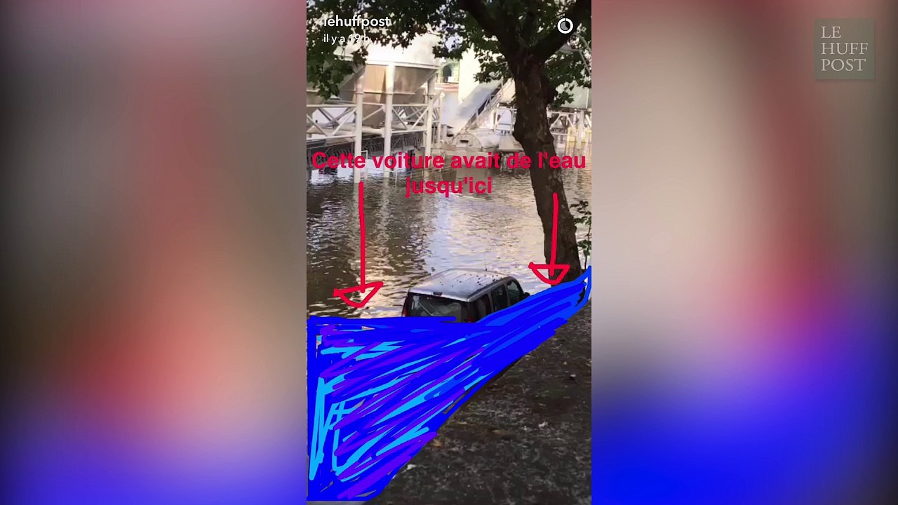 Sur Snapchat, le HuffPost vous montre le début de la décrue à Paris