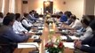 CHIEF MINISTER SINDH SYED QAIM ALI SHAH  PRESIDING OVER MEETING ON WATER GARBAGE IS LIFTING AT CM HOUSE........ 07.06.16