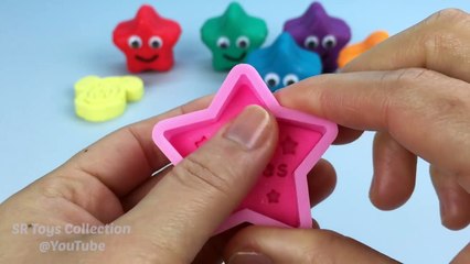 Sparkle Play Dough Stars with Mickey Mouse and Minnie Mouse Molds Fun for Kids