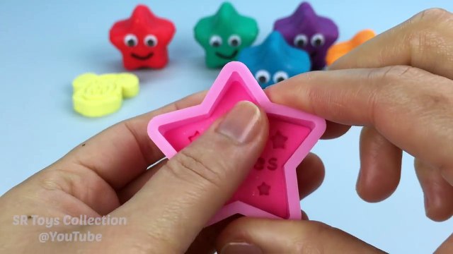 Sparkle Play Dough Stars with Mickey Mouse and Minnie Mouse Molds Fun for Kids