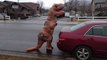Voiture Jurassic Park attaquée par un T-Rex... Ahaha