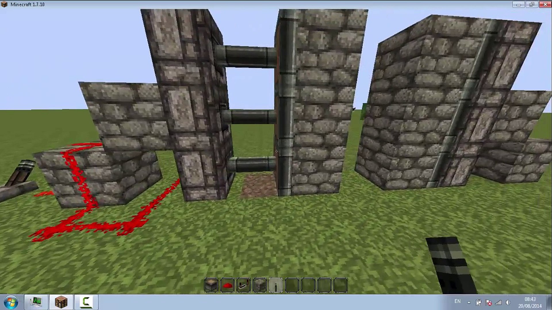 Minecraft How To Build A 3x2 Piston Door Quick Easy Console Pc Video Dailymotion