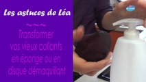 Les astuces de Léa : Transformer son vieu collant en éponge ou disque démaquillant