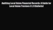 Download Auditing Local Union Financial Records: A Guide for Local Union Trustees (I L R Bulletin)