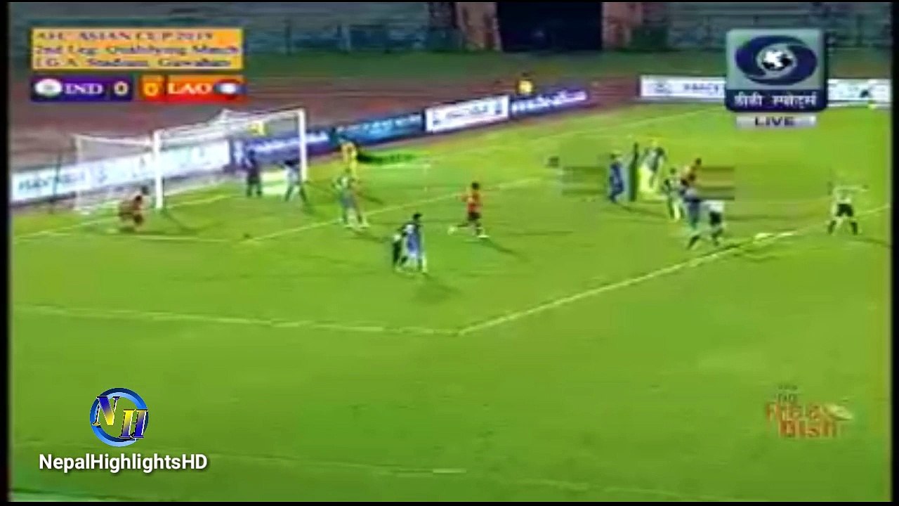 Sihavong Goal - INDIA VS LAOS  0-1  AFC ASIAN CUP QUALIFIERS 07-06-2016 HD
