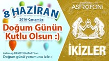 DOĞUM GÜNÜN KUTLU OLSUN SEVGİLİ İKİZLER Bugün 08 Haziran 2016 :)