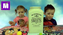Челлендж 3 секунды много конфет или фрукты с овощами у Макса и Кати новое видео Challenge candy or fruit and vegetables