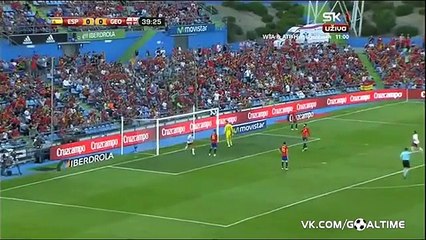 Spain 0-1 Georgia - Tornike Okriashvili GOAL - 07-06-2016